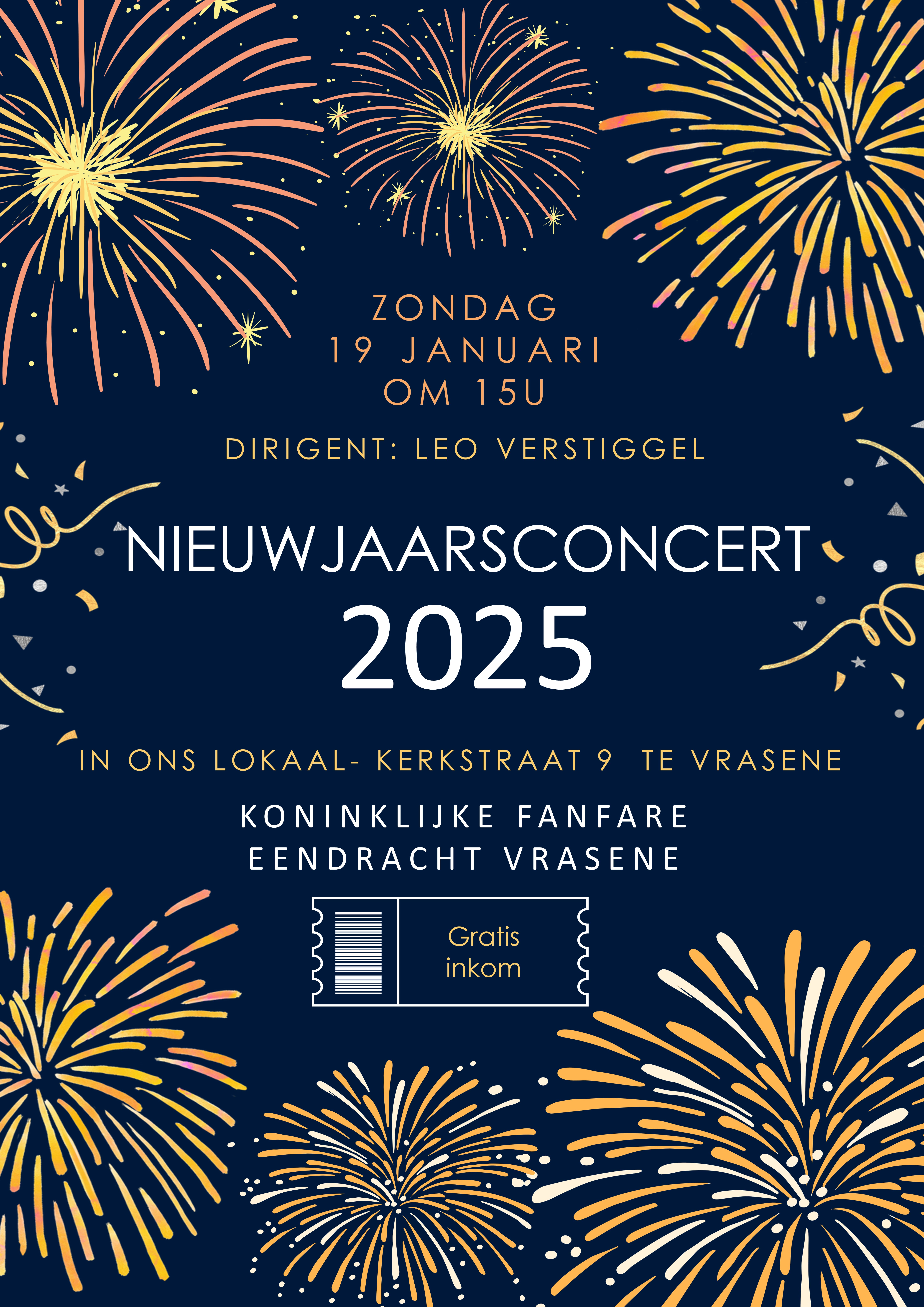 Affiche Nieuwjaarsconcert 2025